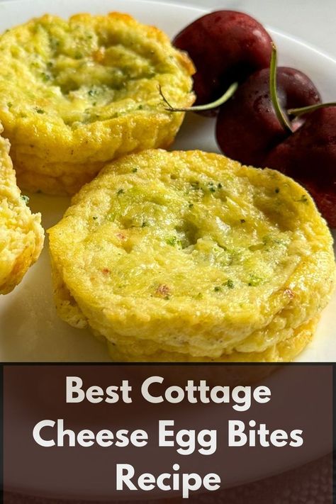 cottage cheese egg bites Cottage Cheese Egg Muffins, Baked Egg Bites, Cottage Cheese And Eggs, Cottage Cheese Egg Bites, Cheese Egg Bites, Cottage Cheese Toast, Healthy Breakfast Choices, Breakfast Sides Dishes, Starbucks Egg Bites