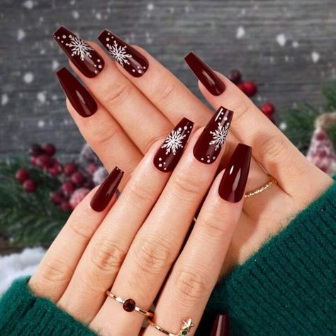 Maroon Nails, Red Christmas Nails, Fantasy Nails, Christmas Nails Easy, Cute Christmas Nails, Burgundy Nails, Striped Nails, Christmas Nails Acrylic, Festival Nails