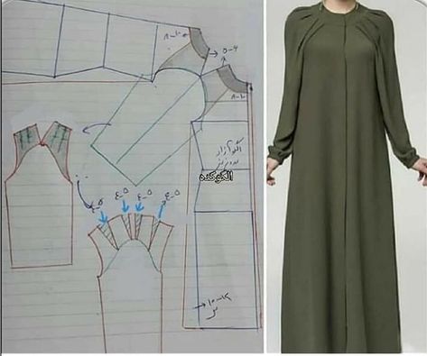 Sewing Dresses For Women, Abaya Pattern, Hoodie Sewing Pattern, Dress Patterns Diy, Knit Dress Pattern, Dress Sewing Tutorials, Girls Dress Sewing Patterns, Sewing Clothes Women, Pattern Dress Women