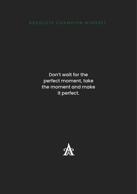 Don't wait for the perfect moment, take the moment and make it perfect. Follow us for more daily quotes @absolutechampionmindset #motivationalquote #dailyquotes #motivation #inspiration #success #quote #quotes #motivationalquotes #dailymotivation #lifemotivation Success Quote, Perfect Moment, Life Motivation, Daily Motivation, Daily Quotes, Motivation Inspiration, Follow Us, Make It, Vision Board