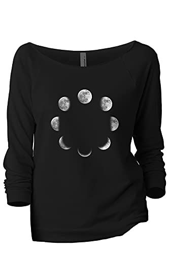 Thread Tank Moon Phases Women's Slouchy 3/4 Sleeves Raglan Sweatshirt Black Thread Tank Witchy Closet, Witchy Clothes Aesthetic, Moon Outfit, Witchy Clothes, Witchy Outfits, Celestial Style, Goth Stuff, Witchy Style, Moon Fashion