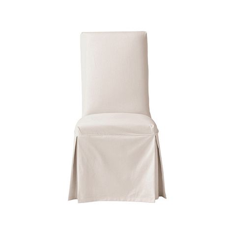 Parsons Chair Slipcover - Ballard Essential | Ballard Designs Slip Covers For Dining Chairs, Parsons Chair Slipcovers, Dining Room Chair Slipcovers, Rent House, Slip Covers, Parsons Chair, Chair Slipcover, Chair Slipcovers, Sectional Slipcover