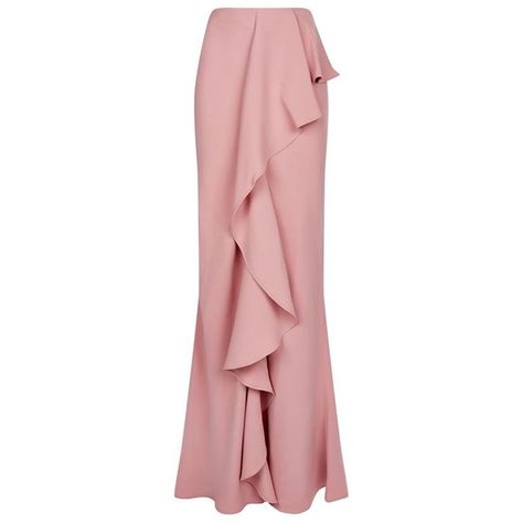 Alexander McQueen Drape Silk Asymmetric Maxi Skirt ($2,875) found on Polyvore featuring women's fashion, skirts, long ruffle skirt, red maxi skirt, draped asymmetrical skirt, ruffle skirt and draped skirt Long Ruffle Skirt, Asymmetrical Maxi Skirt, Red Long Skirt, Red Maxi Skirt, Estilo Hijab, Ruffle Maxi Skirt, Red Maxi, Draped Skirt, Red Skirt