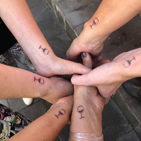 4 Matching Friend Tattoos, 4 Best Friends Tattoos, Group Of 5 Tattoos, Tattoos For Groups Of 4, Group Tattoos Friendship For 5, Group Tattoos For 4, Group Of 3 Tattoos, Squad Tattoos, 5 Besties