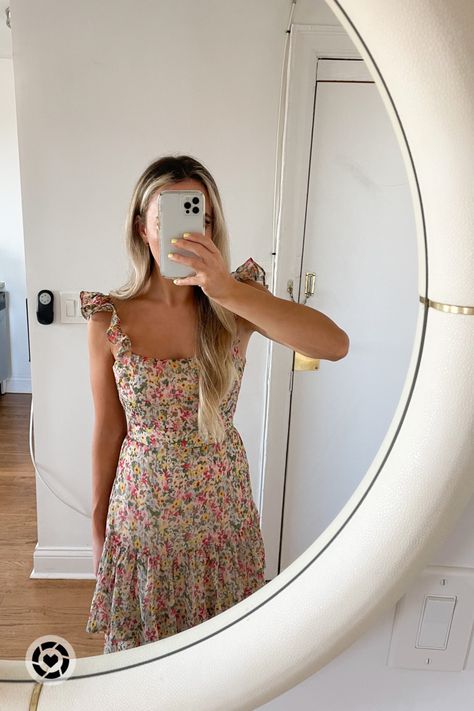 Wedding Guest Dress, Easter Look, Easter Outfit, Summer Trends, Florals, Floral Aesthetic, OOTD, Summer Dinner, Travel Outfit, Easter Outfit Women Church, Dinner Dress Outfit, Wedding Guest Dress Floral, Easter Dress For Women Church, Floral Easter Dress, Easter Sunday Outfit, Cute Easter Outfits, Ruffle Floral Maxi Dress, Easter Dresses For Women