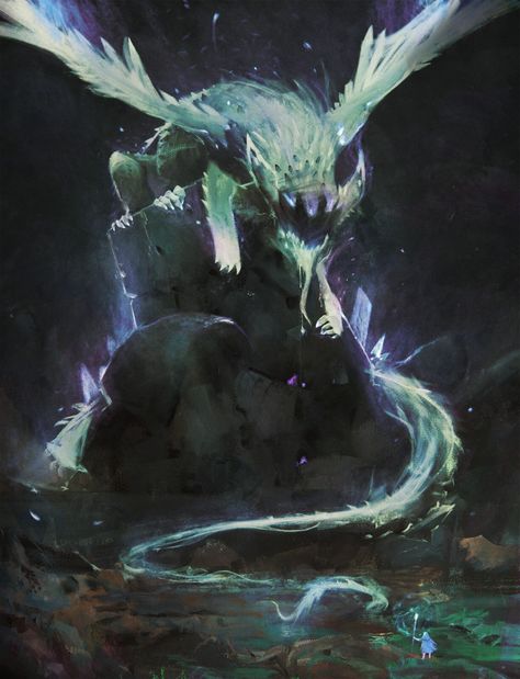 ArtStation - magic dragon, Vladimir Matyukhin FT Tiamat Dragon, Shadow Monster, Magic Dragon, Monster Artwork, Beast Creature, Creature Artwork, Fantasy Beasts, 다크 판타지, Monster Concept Art