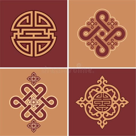 Chinese Pattern Design, Ornament Tattoo, Cross Background, Bullet Art, Chinese Theme, Knot Pattern, Chinese Paintings, Chinese Element, Chinese Pattern