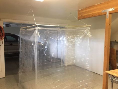 Spray Booth Diy, Portable Spray Booth, Diy Paint Booth, Portable Paint Booth, Furniture Spray, Can Painting, Spray Paint Booth, Garage Paint, Booth Diy