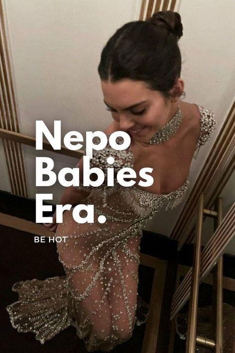 kendall jenner on the met gala's 2021 outfit, backstage. On the image it says "Nepo Babies Era" Baby Aesthetic, Viral On Tiktok, Nepo Baby, Academic Motivation, Healthy Lifestyle Inspiration, Emma Roberts, Lifestyle Inspiration, Random Things, Healthy Lifestyle