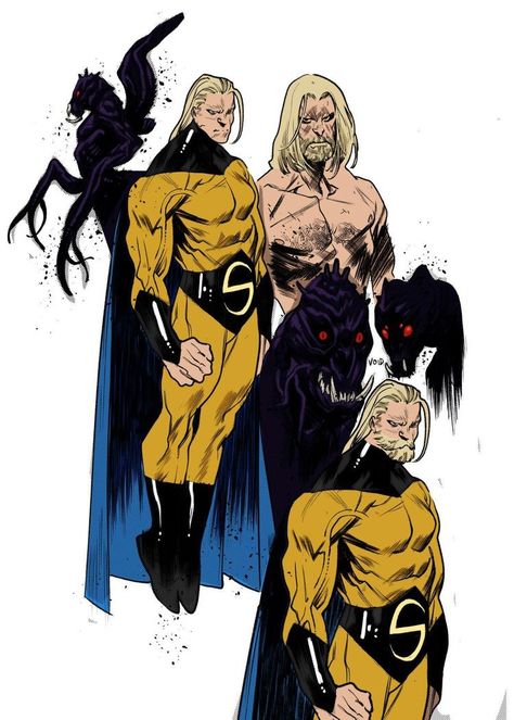 Marvel Sentry Redesign, Sentry Marvel Art, Adam Warlock Art, Marvel Sentry, Sentry Marvel, Adam Warlock, Marvel Character Design, Marvel Images, Comic Style Art