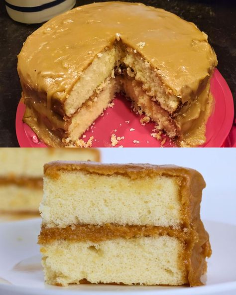 Southern Caramel Cake is a simple yet delicious cake is easy to bake and cook. The cake is prepared with fresh eggs, butter, vegetable oil among others that when baked is totally irresistible. Carmel Cake, Southern Caramel Cake, Caramel Cake Recipe, Easy To Bake, Cake Recipes From Scratch, Layered Cake, Homemade Cake Recipes, Caramel Cake, Caramel Recipes