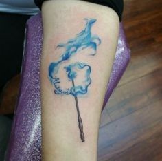 Snape's wand/Always tattoo Horse Patronus Tattoo, Expecto Patronum Tattoo, Patronus Tattoo, Tattoo Harry Potter, Always Tattoo, Wand Tattoo, Hp Tattoo, Potter Tattoo, Tattoo Trend