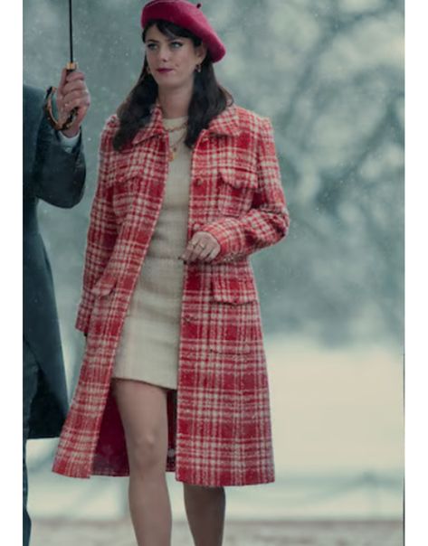 Dive into the world of intrigue and style with The Gentlemen 2024 Kaya Scodelario Plaid Coat, inspired by the character brought to life by the talented Kaya Scodelario in this gripping film. Crafted from luxurious wool blend fabric, the coat features a button closure for a timeless and refined appearance. White Wool Coat, Checkered Coat, Plaid Trench Coat, The Gentlemen, Gentleman Outfit, Plaid Wool Coat, Kaya Scodelario, Plaid Coat, Valentine's Day Outfit