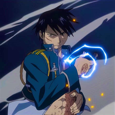 Roy Mustang, Full Metal, Fullmetal Alchemist, Anime Character, Mustang, Black Hair, Anime, Hair, Blue