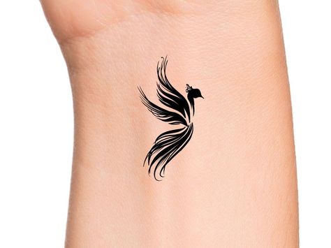 Ideas tattoo for woman Philosophy Tattoo, Phoenix Tattoo Feminine, Small Phoenix Tattoos, Phoenix Bird Tattoos, Phoenix Artwork, Tiny Heart Tattoos, Heart Temporary Tattoos, Animal Tattoo Ideas, Ship Tattoo