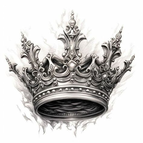 Crown Tattoos Men, Crown Drawings, Crown Tattoo Ideas, Crown Tattoo Men, Drawing Tattoo Ideas, King Crown Tattoo, Crown Drawing, Crown Tattoo Design, Crown Art