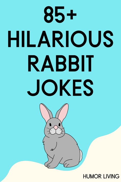 Rabbits are small mammals with long ears, short tails, and strong hind legs. Read the funniest rabbit jokes for a good laugh. Small Jokes, Rabbit Quotes, Rabbit Quotes Funny, Rabbit Jokes, Facts About Rabbits, Camping Jokes, Easter Jokes, Easter Memes Cute, Rabbit Halloween