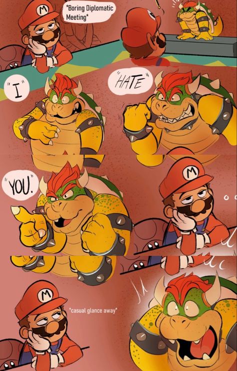 Mario Day, Mario Comics, Mario Funny, Mario Memes, King Koopa, Mario Fan Art, Nintendo Super Smash Bros, Super Mario And Luigi, Mario Games