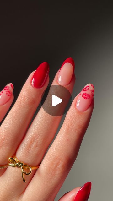 1.6M views · 69K likes | Kristin 🤍 on Instagram: "Happy Valentine’s Day 💋♥️ This is my favorite nail trend I’ve seen so far this year 💋 • Method inspired by @basecoatstories 💋(swipe to view the tutorial) • @cirquecolors  Rothko Red • • • #nails #nailart #rednails #frenchtipnails #almondnails #naturalnails #kiss #vday #vdaynails #valentinesday #valentinesdaynails #valentinesnails #cirquecolors #frenchnails #bow #bows #nailtutorial #reels" Red Kiss Nail Designs, Red Nails With Kisses, Red Kiss Nails, Kiss Mark Nails, Kiss Nails Designs, Nails With Kisses, Rothko Red, Jel Nails, Kiss Nail Art