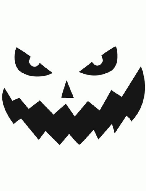 100 Pumpkin Carving Templates: Jack O'Lantern 37 #Halloween #pumpkincarving #pumpkins #Halloweendecorations Scary Face Pumpkin Carving, Scary Face Pumpkin, Face Pumpkin Carving, Pumpkin Face Templates, Funny Jack O Lanterns, Pumpkin Carving Pattern, Stencils Patterns, Pumpkin Carving Patterns Free, Halloween Pumpkin Stencils