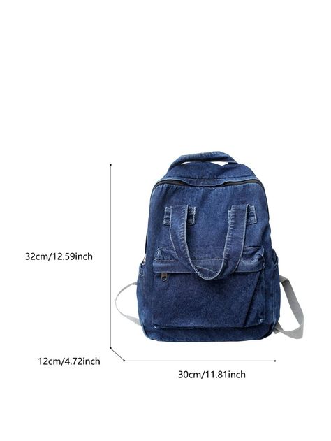 Mochila Jeans, Aesthetic Backpack, Jean Backpack, Denim Backpack, Diy Bag Designs, Post Production, Jeans Diy, Upcycled Denim, Classic Backpack