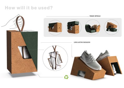 Shoe Box Design, Clever Packaging, Smart Packaging, Creative Shoes, Plastic Organizer, Box Packaging Design, Cardboard Packaging, Packing Design, Yanko Design