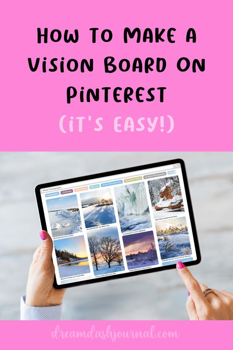 How to Make a Vision Board On Pinterest Pics For Vision Board Job, How To Create Vision Board In Pinterest, Picture Ideas For Vision Board, Make A Vision Board On Pinterest, How To Make Vision Board On Pinterest, Pinterest 2025 Vision Board, Vision Board Pinterest Boards, Organizing Pinterest Boards, How To Create Boards On Pinterest