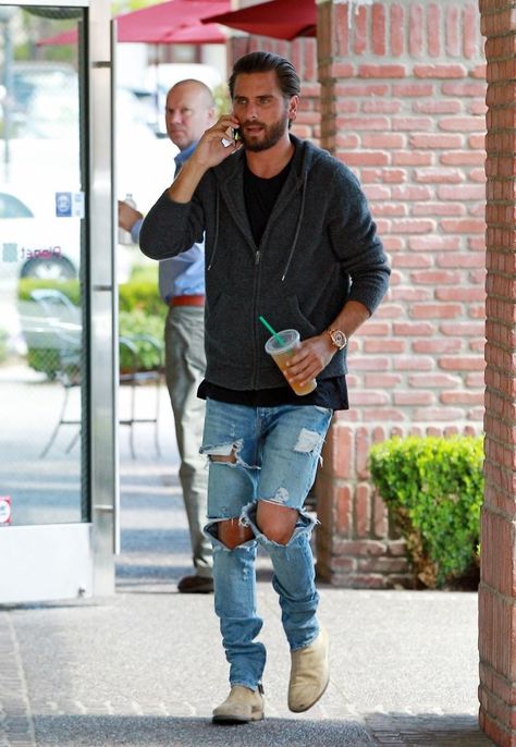 Fear Of God Jeans, Urban Swag, Scott Disick, Indigo Jeans, Jeans Ripped, Vintage Indigo, Selvedge Denim, Fear Of God, Ripped Jeans