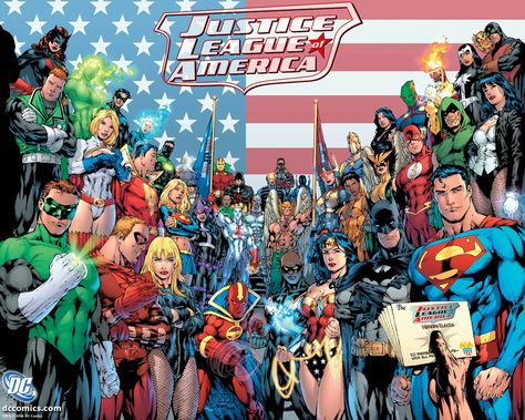 Justice League of America by Ed Benes Ed Benes Art, Art Dc Comics, George Miller, Giant Poster, The Justice League, Batman Wonder Woman, Justice League Of America, Hero Poster, Arte Dc Comics