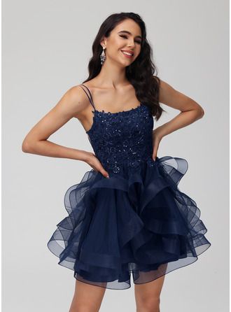 Tulle Straps, Sequin Ball Gown, Sequin Homecoming Dress, Homecoming Dresses Lace, Gown Princess, Mini Homecoming Dresses, Sequins Fabric, Tulle Homecoming Dress, Ball Gowns Princess