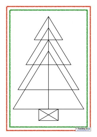 Christmas Tree Triangles Puzzles Christmas Geometry, Teaching Calendar, Symmetry Activities, Tree Puzzle, Puzzle Pictures, Advent Ideas, Maths Resources, Left Brain, Kindergarten Printables