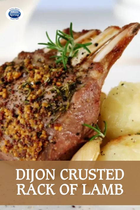 Rack Of Lamb Recipes, Gourmet Lamb, Lamb Recipes Oven, Lamb Rack Recipe, Lamb Side Dishes, Meat Ideas, Spring Foods, Lamb Rack, Roast Rack Of Lamb