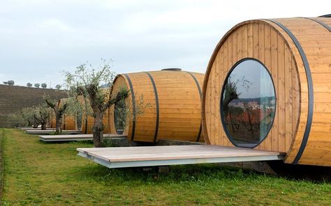 Wine Making Room, Vineyard Vacation, Barrel Room, Hotel House, Build Outdoor Kitchen, Wine Tourism, Wine House, Round Beds, Wine Barrel