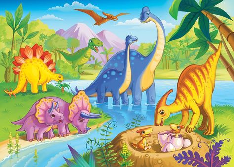 Dinosaur Kids Room, Dinosaur Clip Art, Community Helpers Theme, Preschool Decor, Pencil Drawings Of Girls, Dinosaur Posters, Dinosaur Pictures, Dinosaur Illustration, Baby Painting