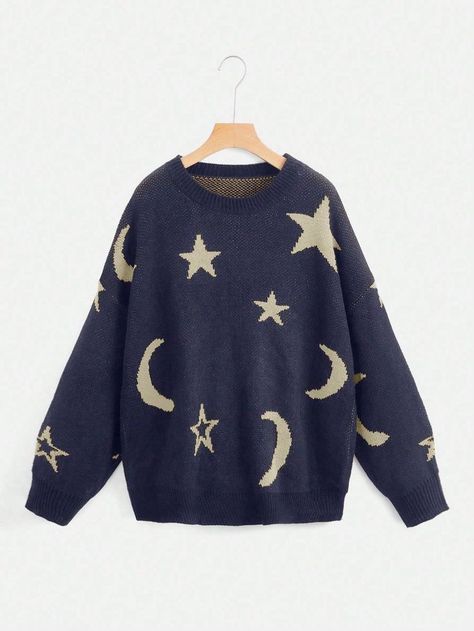 Spacecore Fashion, Space Themed Outfits, Star Sweater, Drawing Clothes, Material Girls, Star Shirt, Cute Sweaters, Character Outfits, Dream Clothes