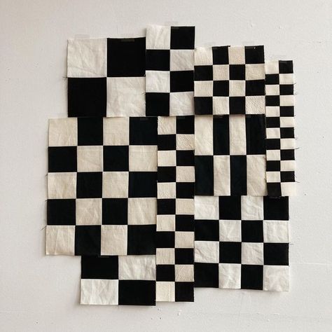 Patchwork Squares, Ashley Brown, Improv Quilting, Black And White Quilts, Patch Quilt, Fresh Start, Scrap Quilts, Hand Quilting, Quilt Blanket