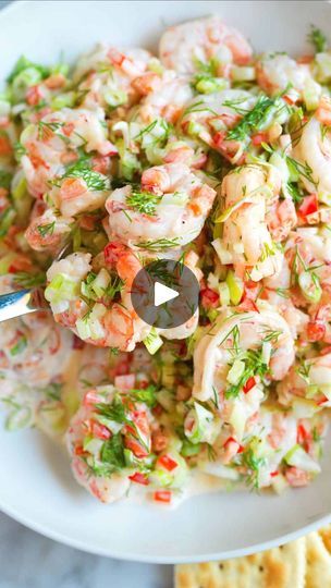 Facebook Mexican Street Corn Salad Recipe, Inspired Taste, Shrimp Salad Recipe, Cooked Shrimp, Shrimp Salad Recipes, Seafood Entrees, Fresh Salad Recipes, Eat Salad, Homemade Dressing