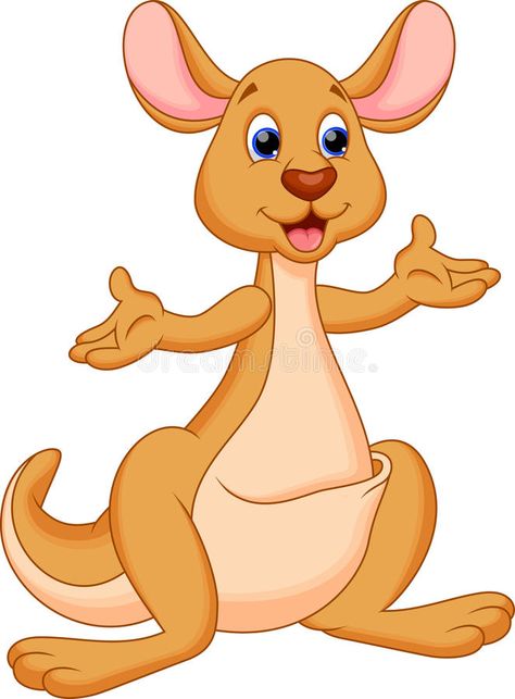 Funny Kangaroo Cartoon Stock Illustration - Image: 40309007 Kangaroo Cartoon, Funny Kangaroo, Kangaroo Drawing, Jungle Theme Birthday, Animal Illustration Art, Funny Photography, Rare Animals, Australian Animals, Cute Cartoon Animals