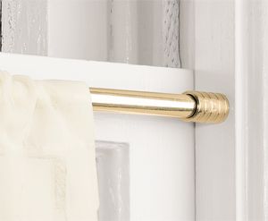 Hardware: Café Curtain Rods - Remodelista Cafe Curtain Rail, Inside Mount Curtain Rods, Cafe Curtains With Clip Rings, Inside Mount Cafe Curtain Rod, Cafe Curtain Rods Inside Mount, Inside Mount Curtains, French Curtain Rod, Rejuvenation Hardware, Brass Curtain Rod