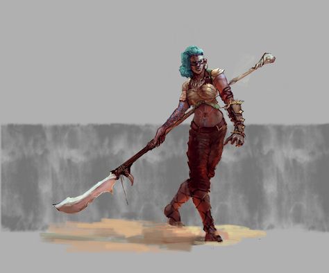 ArtStation - Glaive Girl, Dakota Curry Glaive Character Art, Glaive Dnd, Dnd Clothing, Dark Character, Lighting Practice, Dnd Items, Fantasy Design, Fantasy Book, Character Reference