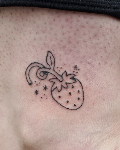 a sweet and cute handpoked strawberry 🍓!! I’m away for a week on my holibobs at the moment so replies will be slower but I will still be replying to messages 🌞 use my booking form to enquire for faster responses. please note your booking isn’t confirmed until the deposit is paid this strawberry is part of my 3 for £150 flash deal! swipe along to see the flash sheet or check out my pinned posts on my profile to see all the designs included ✨ available in black ink or colour @harmlesstat... Cute Strawberry Tattoo, Strawberry Tattoo, Stick N Poke, Flash Sheet, Female Tattoo Artists, Liverpool Street, Hand Poke, Stick And Poke, Cute Strawberry