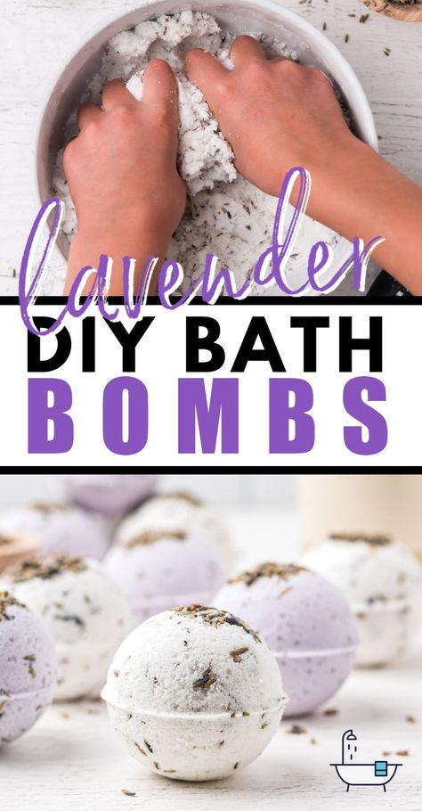 Bath Boms Diy, Bath Boms, Bath Balms, Lavender Crafts, Lavender Recipes, Lavender Spa, Bombe Recipe, Bath Bomb Recipes, Lavender Bath