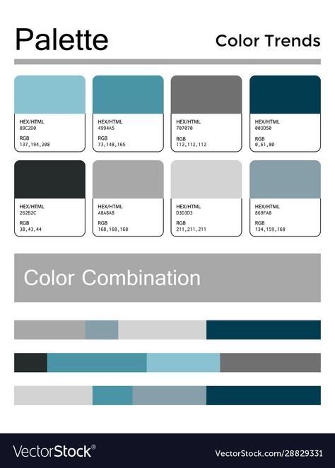 Color Palette For Excel, Excel Color Palette Codes, Excel Color Palette, Three Color Combinations, Good Color Combinations, Portfolio Inspiration, Design Web, Brand Colors, Trendy Colors