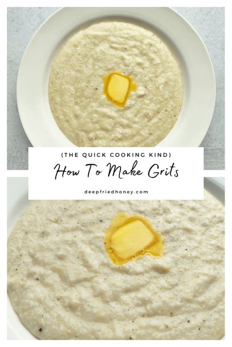 How To Make Quick Grits Quick Grits, Instant Grits, Grit Cakes, Stone Ground Grits, How To Cook Grits, Creamy Grits, Grits Recipe, Quick Breakfast Recipes, Tips For Success