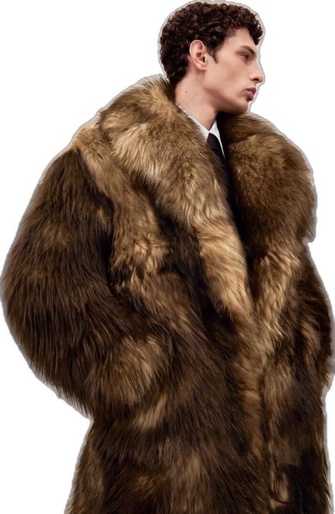 Look Disco, Fur Coat Men, Mens Fur Coat, Pre Fall 2023, Mens Fur, Brand Icon, 2023 Collection, How To Make Clothes, Streetwear Men Outfits