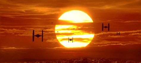 wallpapers - Album on Imgur Tie Fighter Wallpaper, Star Wars Sunset, Backgrounds Sunset, Fighter Wallpaper, Star Wars Pc, Star Wars Space, Movie Background, Dual Monitor Wallpaper, Star Wars Tie