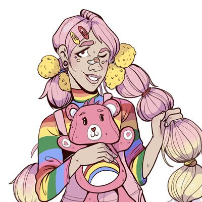 ArtStation - Bubbles and cuteness, Lydia Ríos Martínez My Human Design, Human Version, Cheer Bear, Art Idea, Human Design, Care Bears, Bears, Bubbles, Human