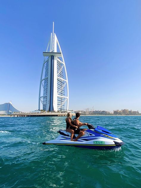 Have you got a list of all the beautiful places you would really like to travel to? Maybe you would like to add some places to your bucket list? Click and Enjoy Couple Dubai Aesthetic, Dubai With Boyfriend, Dubai Couple Goals, Dubai Baecation, Jet Ski Couple, Couple Baecation, Travel Aesthetic Dubai, Couple Travel Aesthetic, Dubai Couple