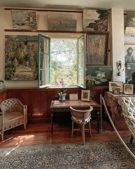 70s Italian Interior Design, Monet House, Claude Monet House, Giverny France, Female Gaze, Leo Season, House Room, Living Room Inspo, Dream Rooms