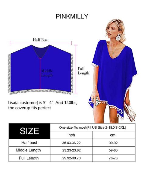 Women's Chiffon Pom Pom Kaftan Swimwear Bathing Suit Beach Cover up Free Size Black at Amazon Women’s Clothing store: Swimsuit Cover Up Ideas, Diy Beach Cover Up, Beach Dresses Diy, Swimsuit Coverup Pattern, Beach Cover Ups For Women, Beach Cover Up Black, Diy Bathing Suit, Beach Coverup Pattern, Cut Shirt Designs